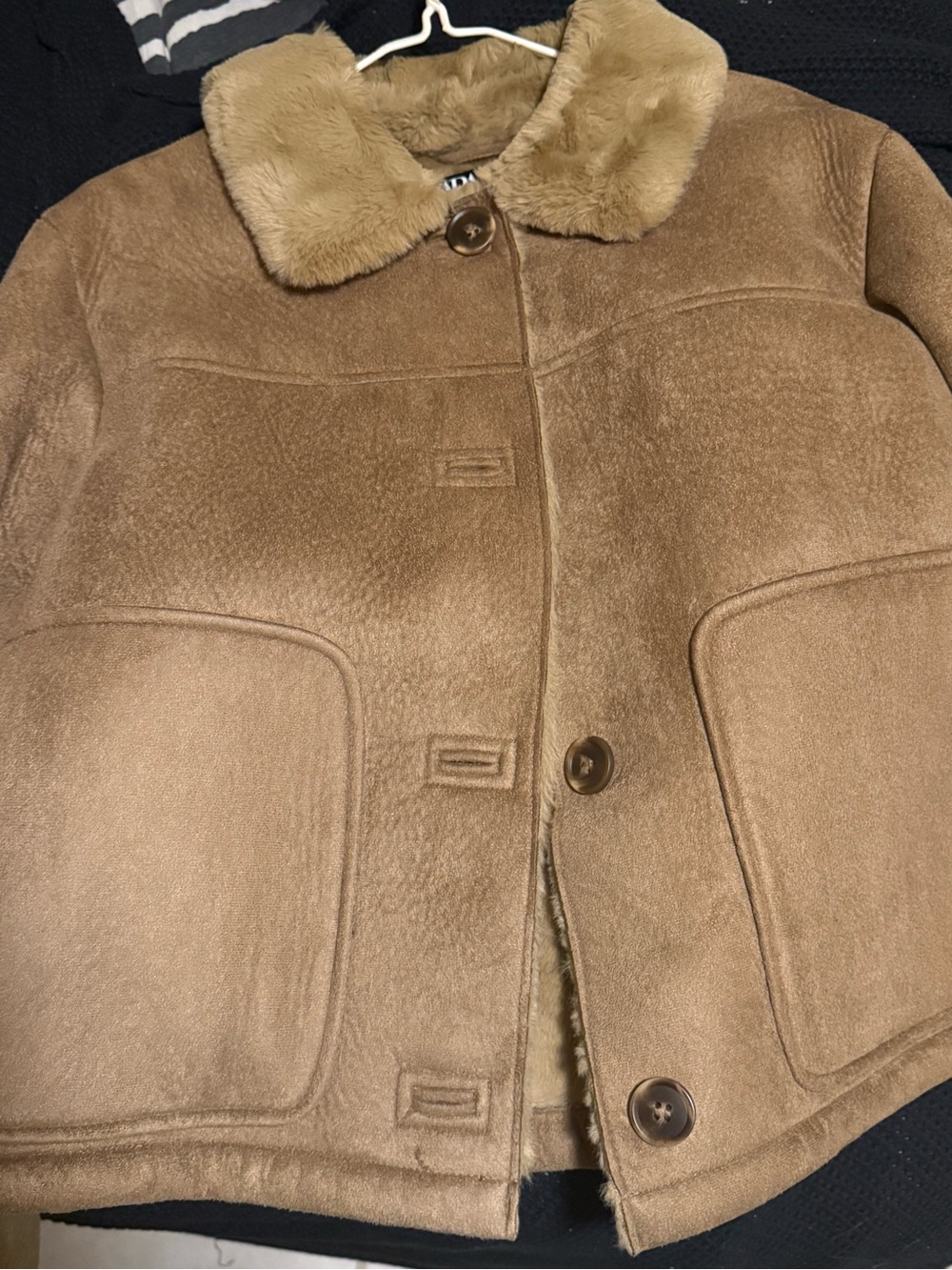 Zara Faux Shearling Jacket Size XL